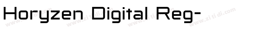 Horyzen Digital Reg字体转换